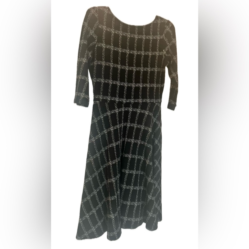 The Seraphina Dress - Black and Gray Checkered knit - Picture 4 of 4